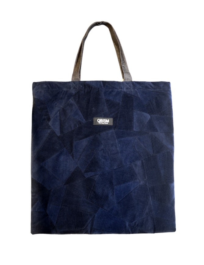 Qbism Style 8H blue maxi tote bag in velvet and denim STYLE 8H NAVY Qbism Style 8H blue maxi tote bag in velvet and denim STYLE 8H NAVY bags online shopping
