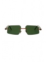 Kuboraum P64 geometric sunglasses with green lenses buy online P64 56-17 BZ HB F.green