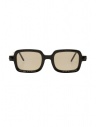 Kuboraum P2 black square glasses with light brown lenses buy online P2 50-22 BYB brown1*