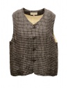 Vlas Blomme gilet nero a quadretti bianchi in lino acquista online 13310125 BLACK 0
