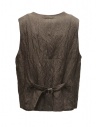 Vlas Blomme gilet nero a quadretti bianchi in linoshop online gilet donna