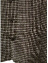 Vlas Blomme gilet nero a quadretti bianchi in lino 13310125 BLACK 0 acquista online