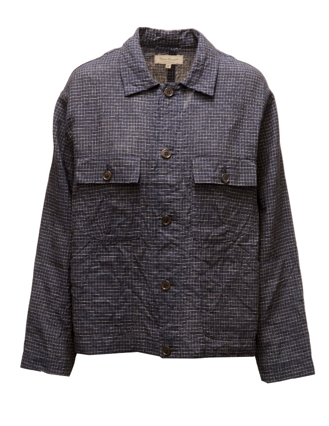 Vlas Blomme blusa a quadretti blu navy 13401016 NAVY 69 Vlas Blomme blusa a quadretti blu navy 13401016 NAVY 69 camicie donna online shopping