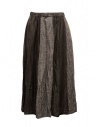 Vlas Blomme gonna nera a quadri e a righe in lino acquista online 13549125 BLACK 0