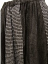Vlas Blomme gonna nera a quadri e a righe in lino 13549125 BLACK 0 prezzo