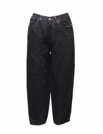 Vlas Blomme navy blue linen denim trousers online