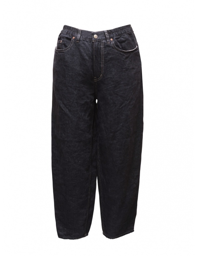 Vlas Blomme Jeans in lino blu navy 13533095 NAVY 69 Vlas Blomme Jeans in lino blu navy 13533095 NAVY 69 jeans donna online shopping