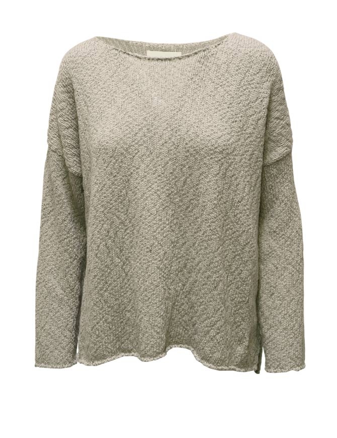 Evam Eva pullover boxy in cotone color ecru E261K021 ECRU 11 Evam Eva pullover boxy in cotone color ecru E261K021 ECRU 11 maglieria donna online shopping