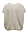 Evam Eva top in lino e cotone color avorioshop online canotte donna