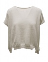 Evam Eva top in lino e cotone color avorio acquista online E261K210 IVORY 05