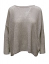 Evam Eva pullover traforato in seta grigio lontra acquista online E261K184 OTTER GRAY 47