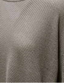 Evam Eva pullover traforato in seta grigio lontra prezzo