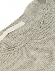 Evam Eva boxy sweater in ivory linen and cotton women s knitwear buy online