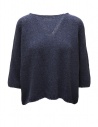 Ma'ry'ya bouclé sweater in navy blue cotton buy online YSK001 NAVY D7