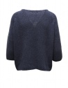 Ma'ry'ya bouclé sweater in navy blue cotton shop online women s knitwear