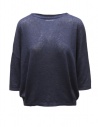 Ma'ry'ya T-shirt a maglia con maniche a tre quarti blu navy acquista online YSK076 NAVY F7