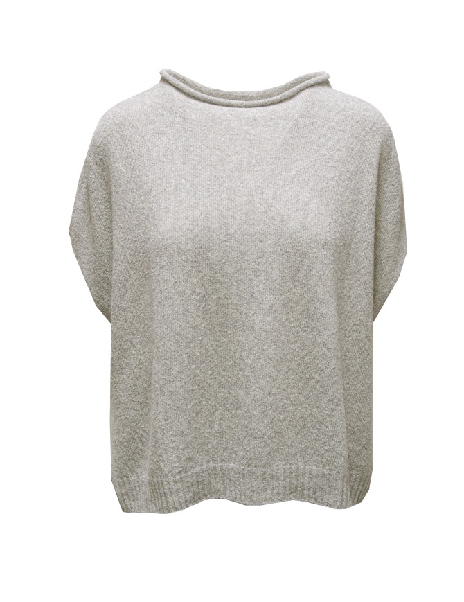 Ma'ry'ya T-shirt poncho grigia in cotone YSK007 LT GREY D5 Ma'ry'ya T-shirt poncho grigia in cotone YSK007 LT GREY D5 t shirt donna online shopping