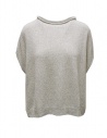 Ma'ry'ya T-shirt poncho grigia in cotone acquista online YSK007 LT GREY D5