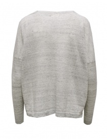 Ma'ry'ya maglia boxy in lino e cotone grigio melange