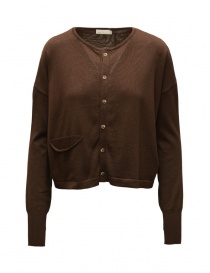 Ma'ry'ya brown cotton cardigan online