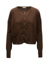 Ma'ry'ya brown cotton cardigan buy online YSK063 BROWN B10