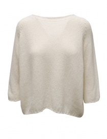 Ma'ry'ya white cotton bouclé sweater online