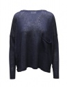 Ma'ry'ya maglia boxy blu navy in lino e cotone acquista online YSK070 NAVY F7