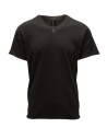 Label Under Construction T-shirt nera con cucitura grigio scuro acquista online 47YTS252 ZER3/1 BK