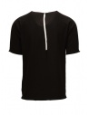 Label Under Construction black knit T-shirt in cotton for man shop online mens t shirts