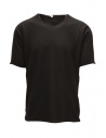 Label Under Construction black knit T-shirt in cotton for man buy online 47YTS251 ZER3/1 BK
