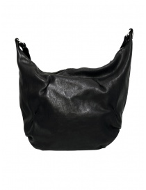 Guidi HM02 large trapeze bag in black leather bags buy online