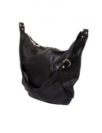 Guidi HM02 large trapeze bag in black leather
