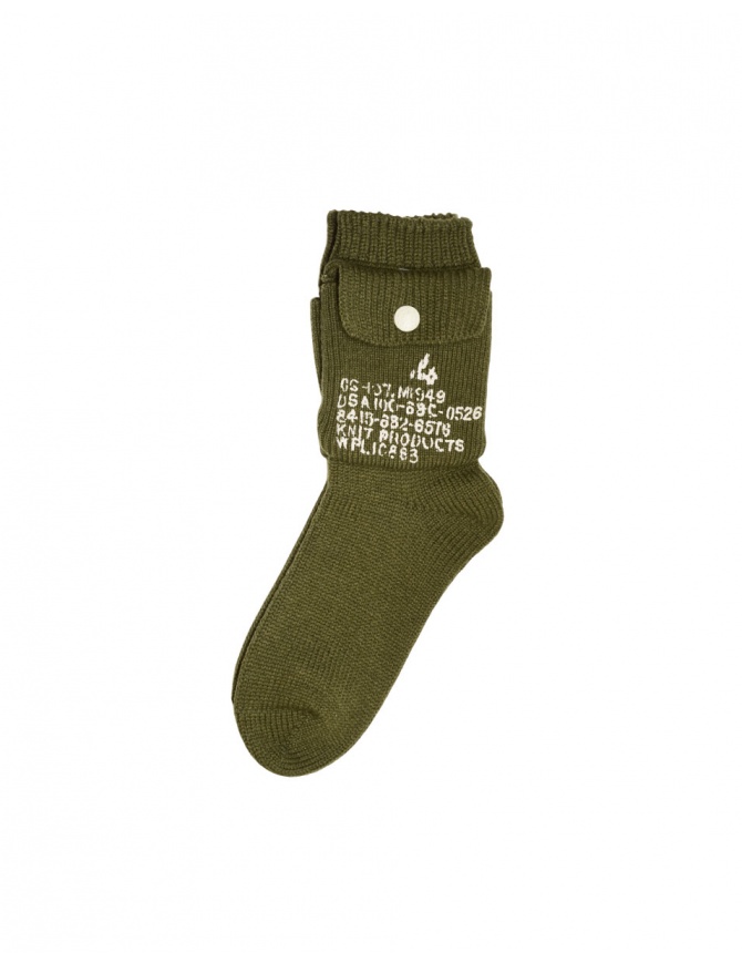 Kapital calzini verdi con tasca laterale K2510XS545 KHAKI Kapital calzini verdi con tasca laterale K2510XS545 KHAKI calzini online shopping