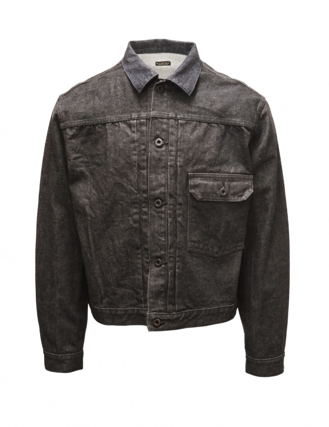 Kapital 14oz black denim jacket K2508LJ012 BLACK Kapital 14oz black denim jacket K2508LJ012 BLACK mens jackets online shopping