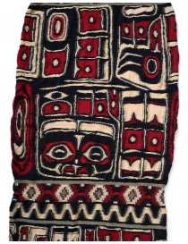 Kapital maxi scarf in red, black and beige with Alaska pattern price