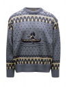 Kapital 8G Fair Isle Crew Canoe Blue sweater buy online K2510KN093 BLUE