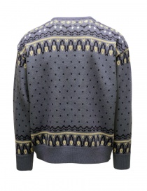Kapital 8G Fair Isle Crew Canoe Blue sweater