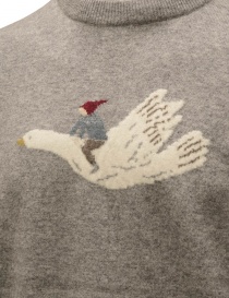 Kapital grey wool pullover with flying goose price