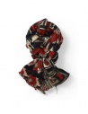 Kapital sciarpa Alaska Raven rossa nera beige K2512XM569 RED acquista online