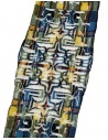 Kapital Happy yellow and blue tartan scarf shop online scarves