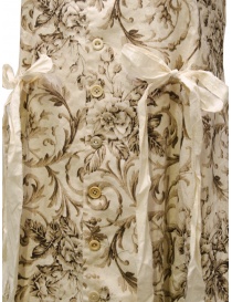 A Tentative Atelier Sissal sleeveless antique white floral dress