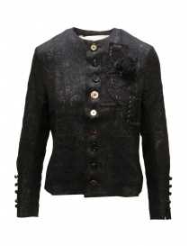 A Tentative Atelier black floral linen and silk jacket online