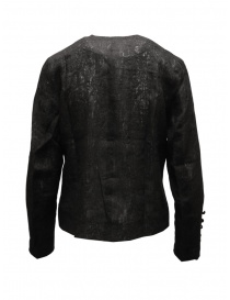 A Tentative Atelier black floral linen and silk jacket
