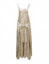 A Tentative Atelier tuta smanicata stile abito in tessuto jacquard ecru satinatoshop online abiti donna