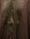 Commun's shirt dress in brown cotton and silk shop online womens shirts