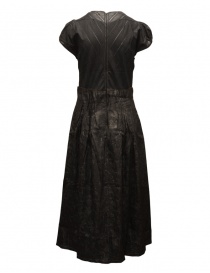 Commun's abito in cotone e seta jacquard nero