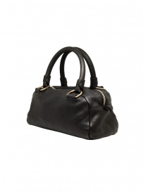 Guidi G02 piccola borsa bauletto in pelle di cavallo nera