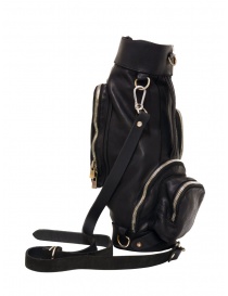 Guidi G03 golf small handle bag in black leather