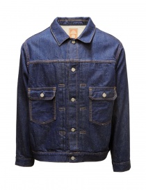 Cottle giacca in denim indaco lavato JK-014 COTTLE Cottle giacca in denim indaco lavato JK-014 COTTLE