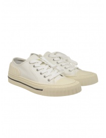 Mens shoes online: Adieu Pan Pan! white canvas sneakers